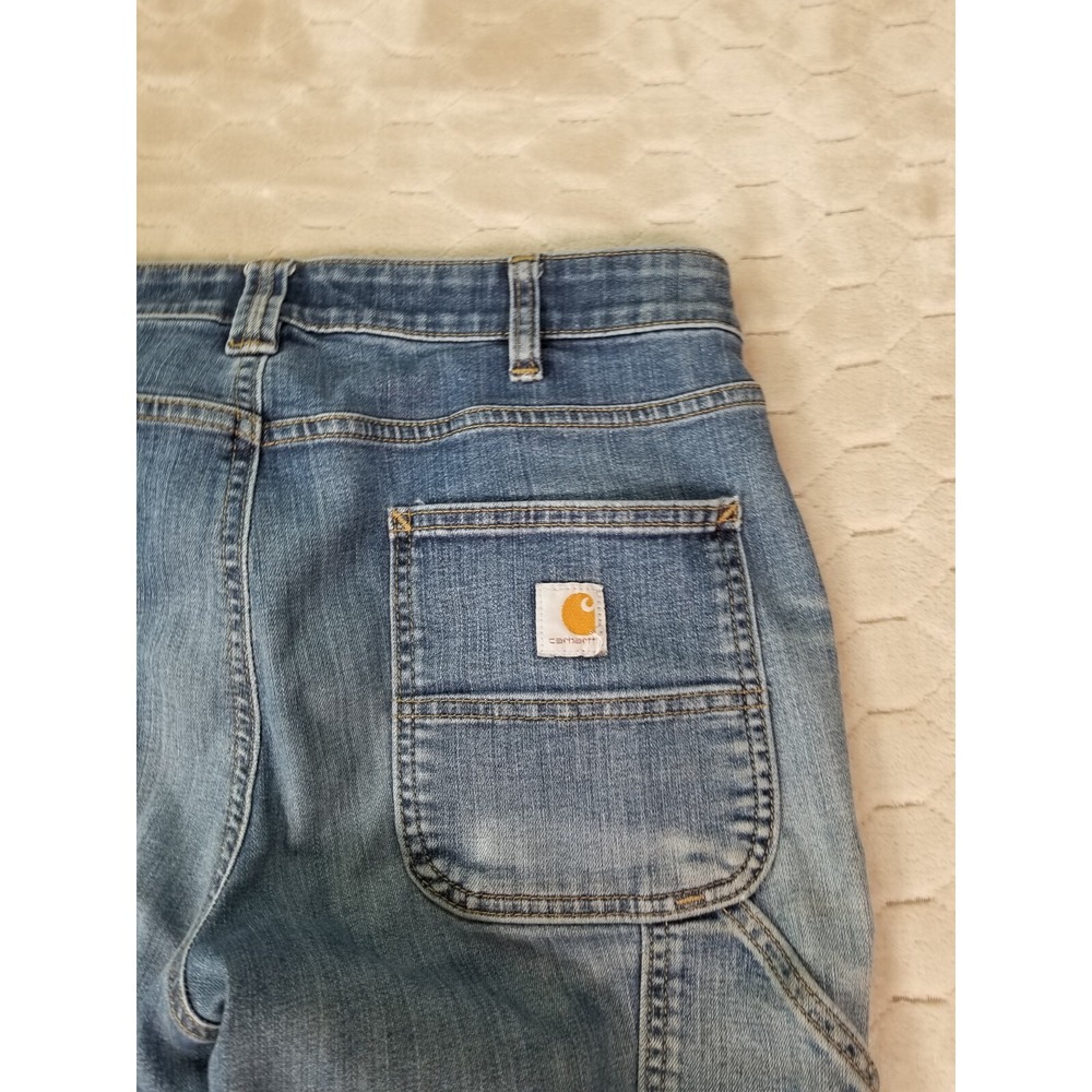Carhartt Women's 30x26* Rugged Flex Straight Fit Double Front Jeans - Tag 6 Tall - Picture 13 of 14